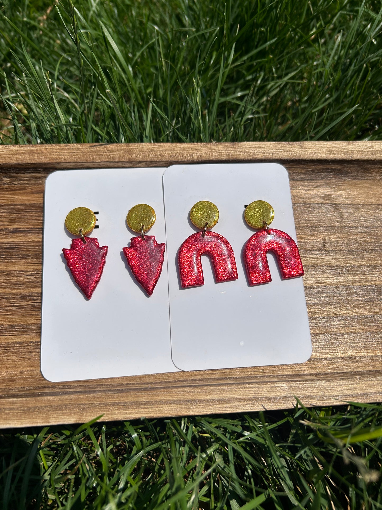 Chiefs Polymer Clay Earrings