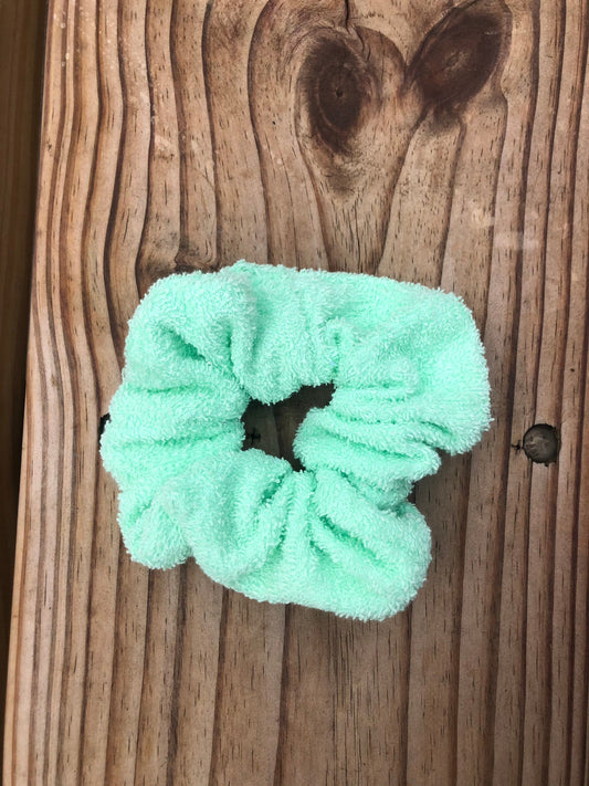 Green Towel Scrunchie