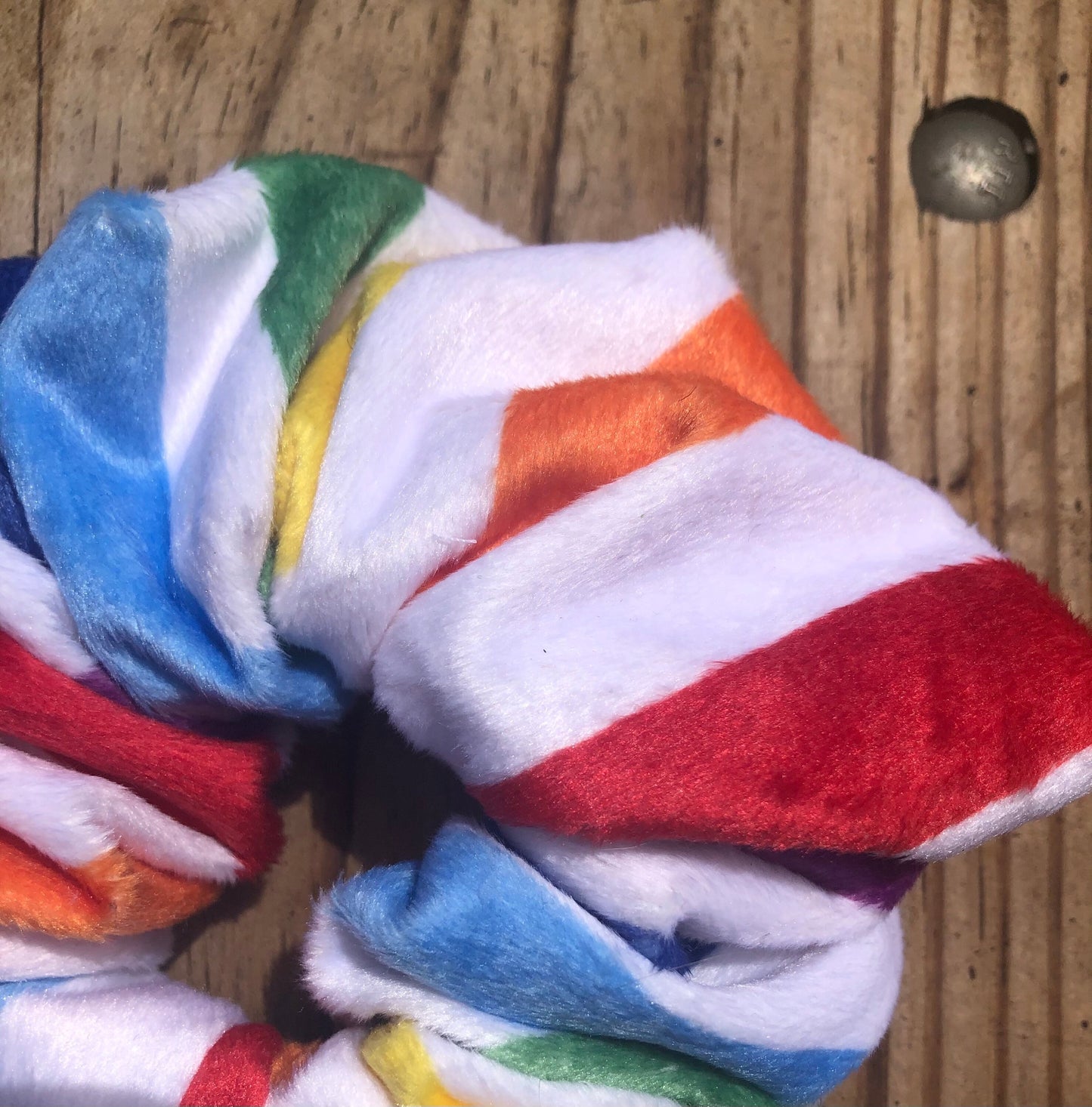 Giant Rainbow Scrunchie