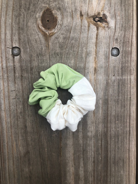Sage and Ivory Scrunchie